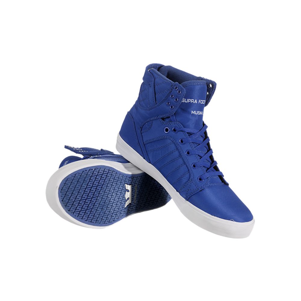 Baskets Montantes Supra SkyTop Bleu Royal Homme | SCA-22588753